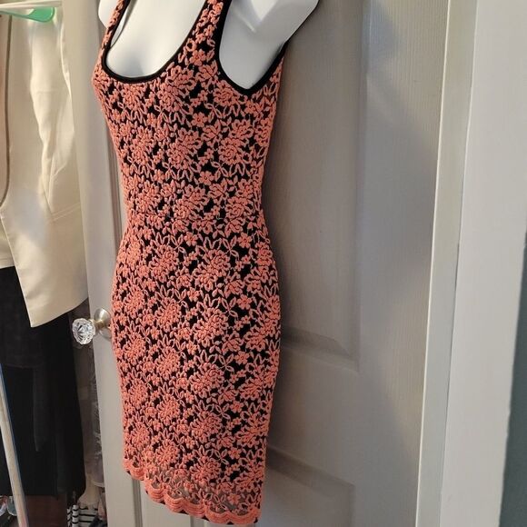 Coral Double Layer Eyelet Dress - Picture 5 of 8